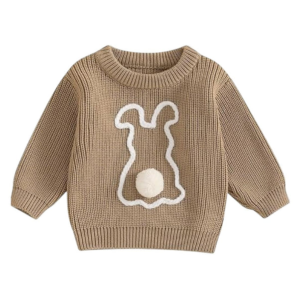 Vecot Bunny Tail Knit Sweater for Kids Cozy Playful Style
