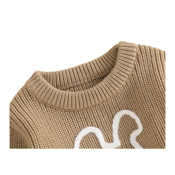 Vecot Bunny Tail Knit Sweater for Kids Cozy Playful Style